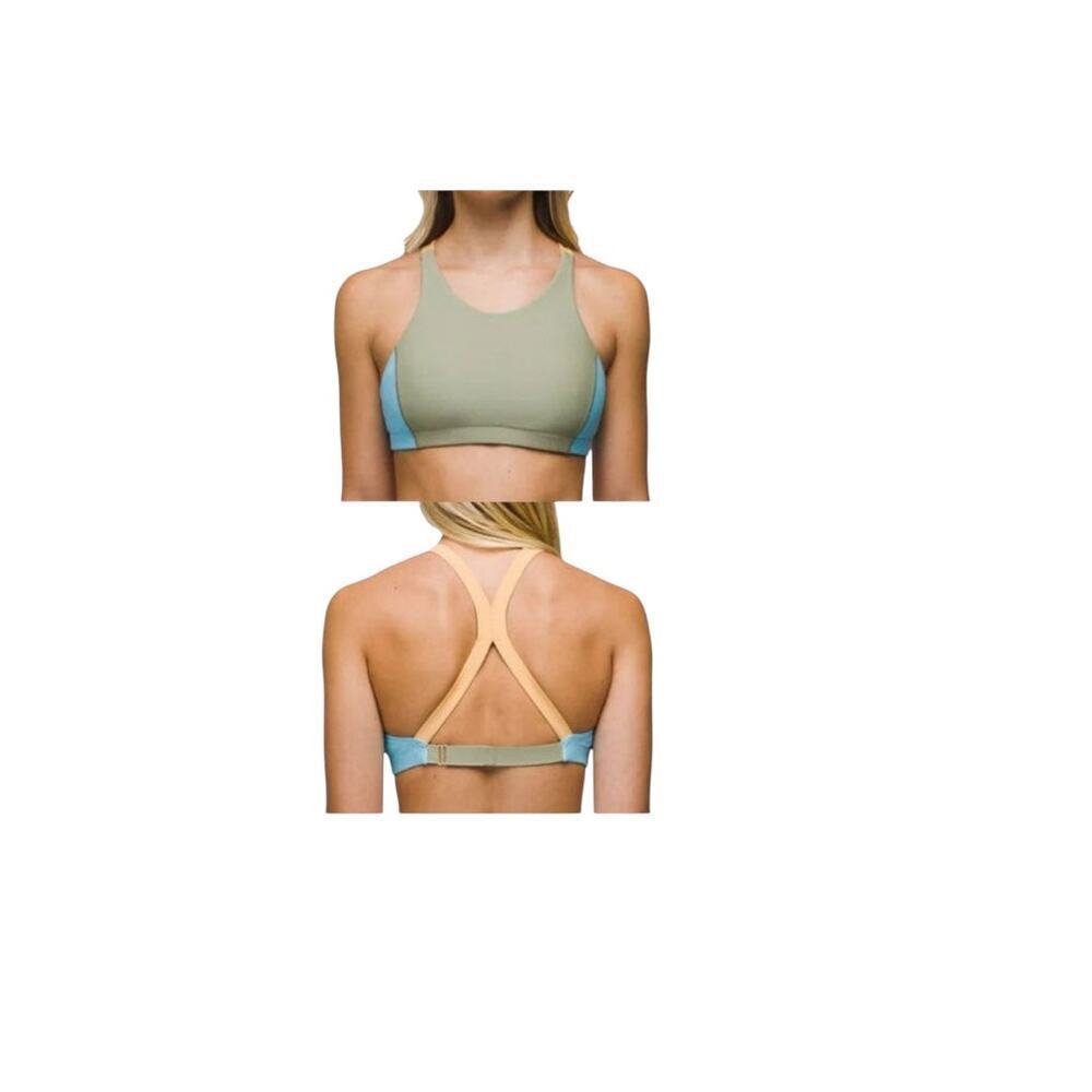 prAna Baja Bound Swim Top XS Sweet Agave NWT Colorblock